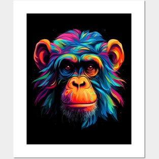 Neon Chimp #5 Posters and Art